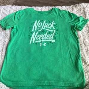 Under Armour boys shirt - no luck needed ☘️ large